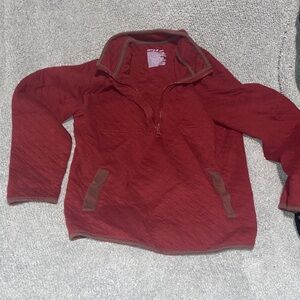 Cat & Jack Quilted Half-Zip Pullover in Red